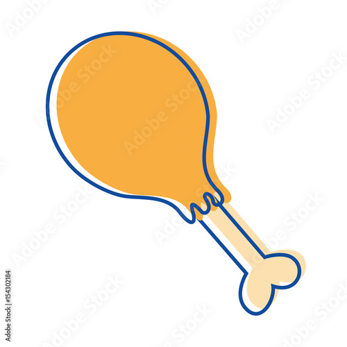 chicken thigh food icon