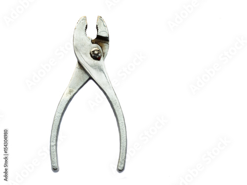 Plier on white background