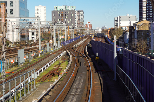 Railway junction of London bridge train station