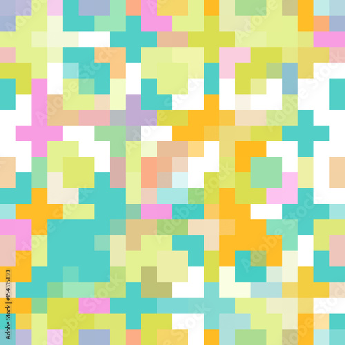 Colorful Pixel Seamless Pattern