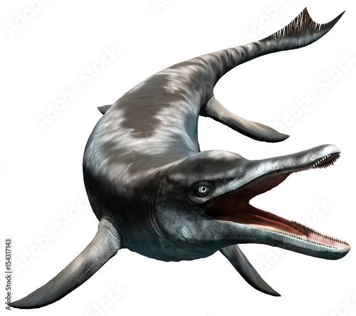 Cymbospondylus from the Triassic era 3D illustration
