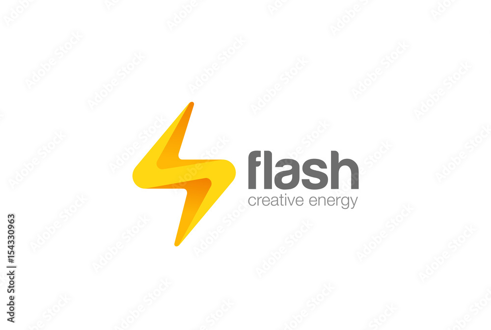 Flash thunderbolt Logo vector. Energy Power Electricity icon Flash thunderbolt Logo vector. Energy Power Electricity icon