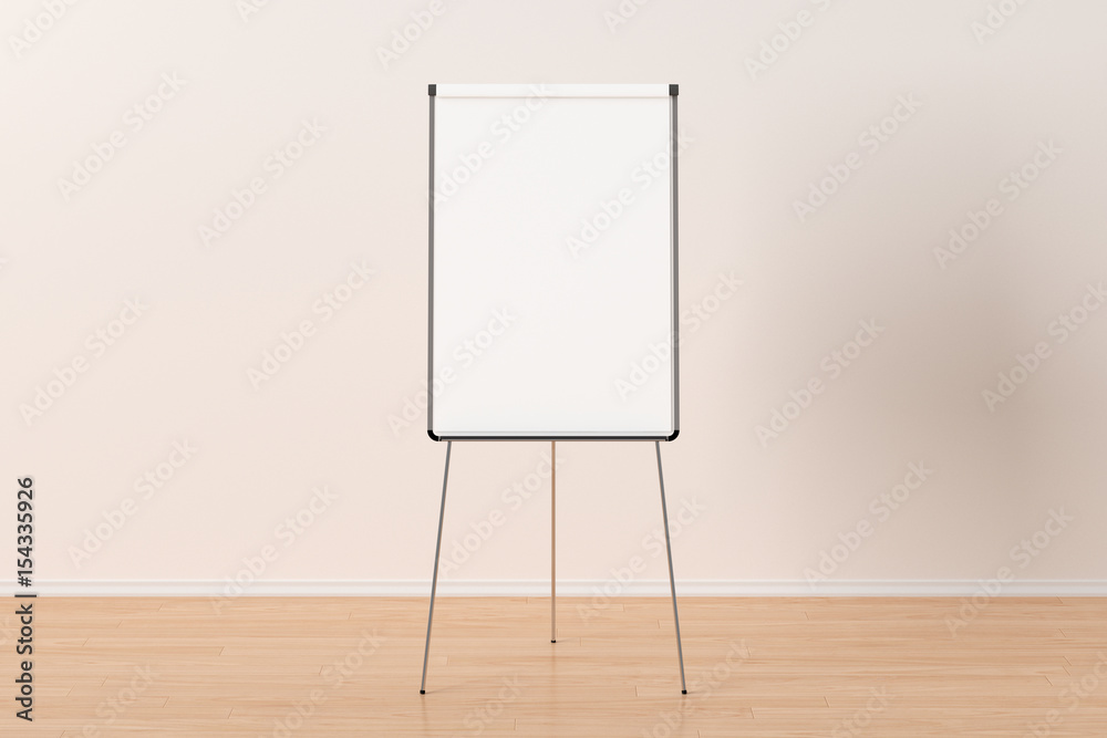 Blank flip chart standing Stock Illustration Adobe Stock