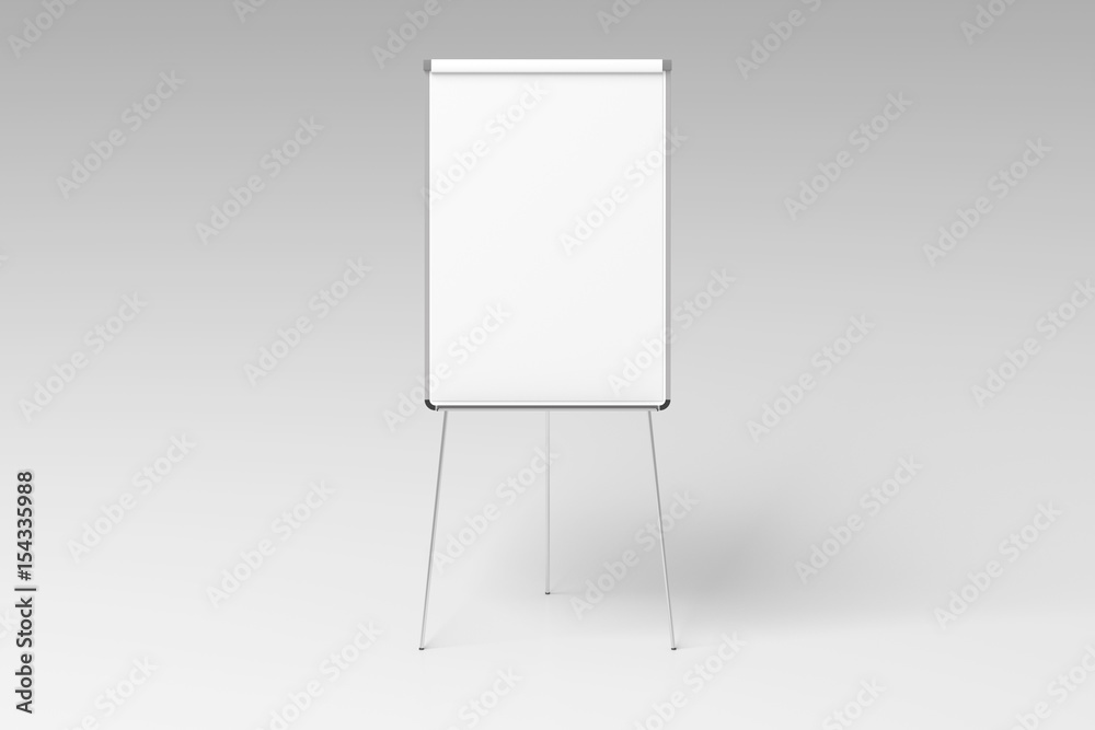 Blank flip chart standing Stock Illustration Adobe Stock