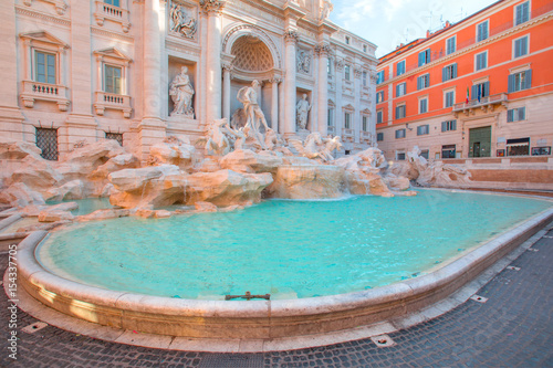 Canvas Print Trevi Fountain (Fontana di Trevi) in Rome, Italy.