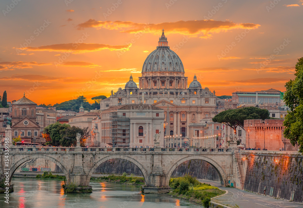  St. Peter's cathedral in Rome, Italy