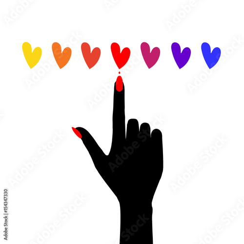 Nail art. Vector illustration