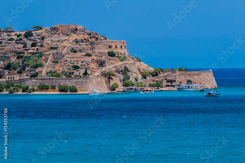 Former leper colony. Island of Spinalonga, Eastern Crete, Greece photo