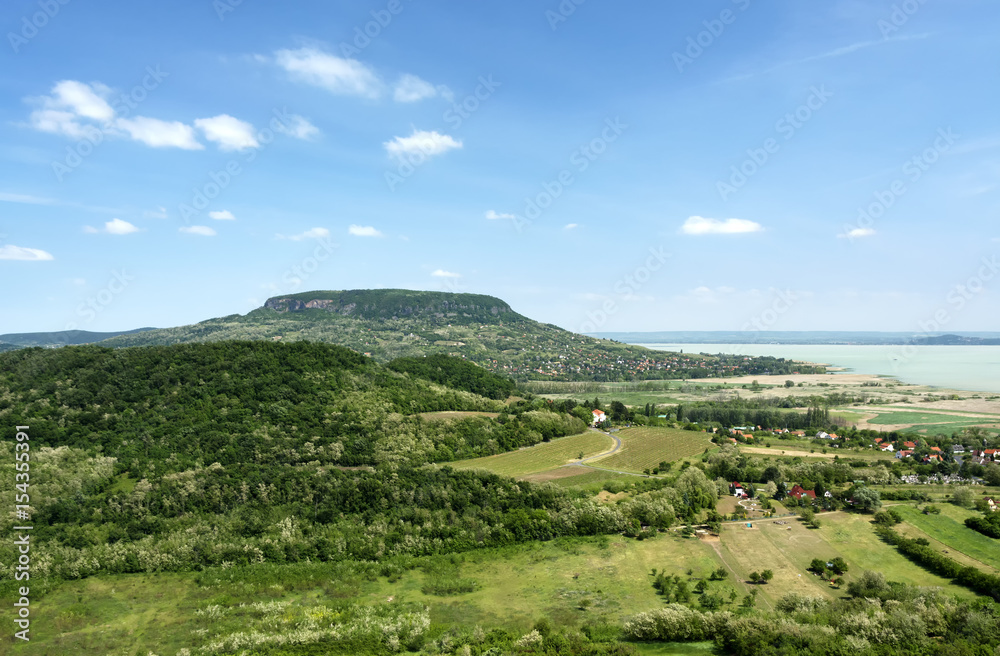 View to Badacsony from Szigliget, Hungary