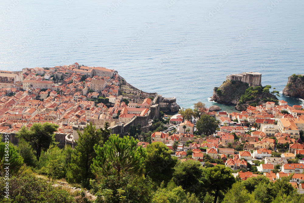 View of old town of Dubrovnik, Croatia 