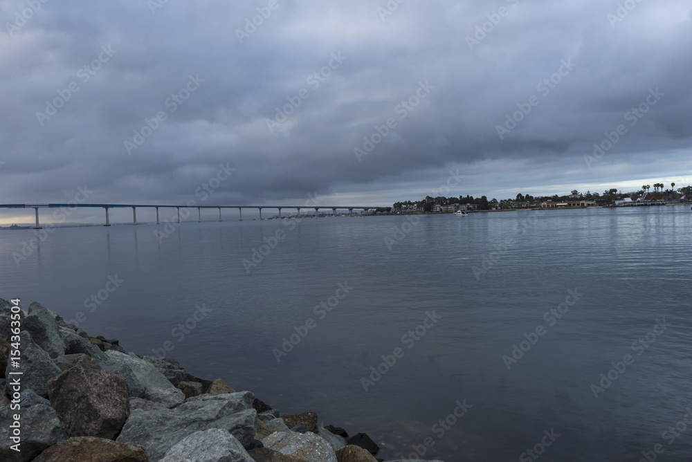 Cloudy morning at the bay