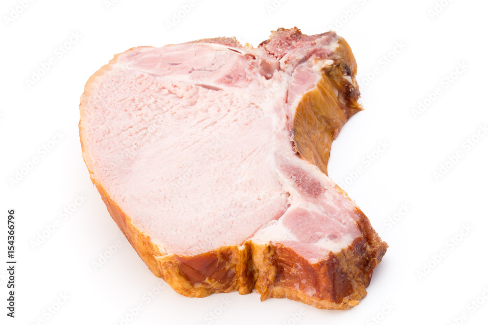 Pieces of pork meat, isolated on white background. Pieces of pork meat, isolated on white background.