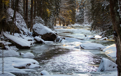 Winter river Divoká Orlice