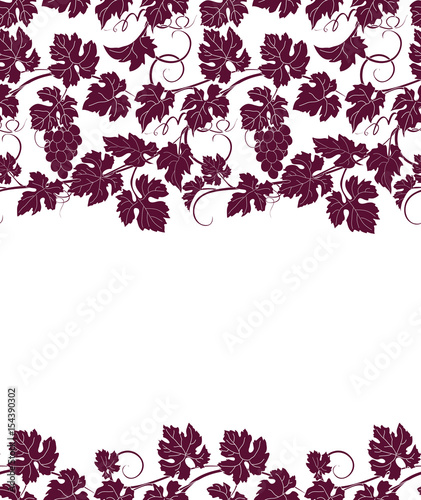 Vector seamless pattern background with vines in vintage style. Can be used for labels, invitations, greetings, posters, leaflets.