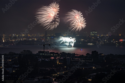 Firework Panorama Hamburg  © gerckens.photo