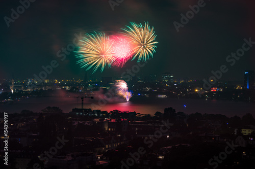 Firework Panorama Hamburg  © gerckens.photo