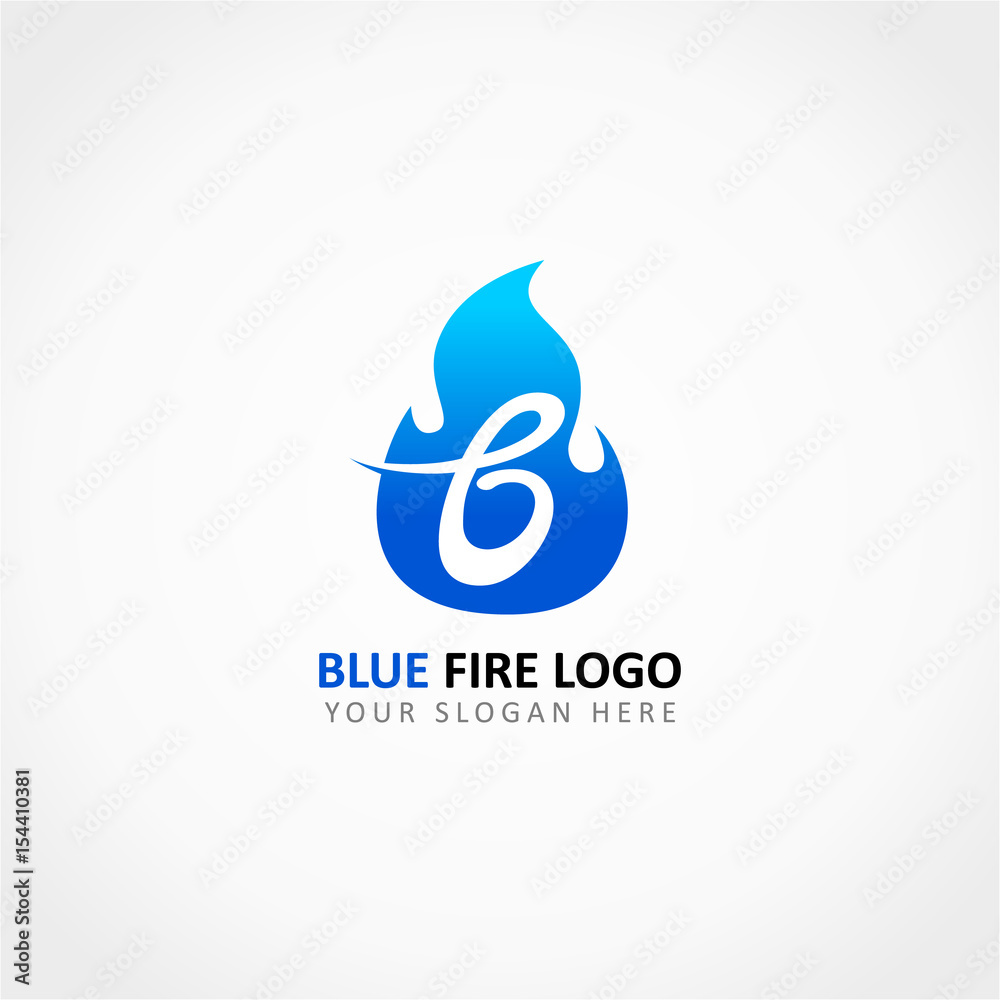 Blue Fire Logo Blue Fire Logo