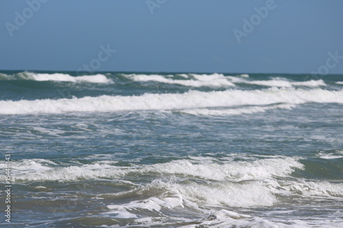 waves rushing in