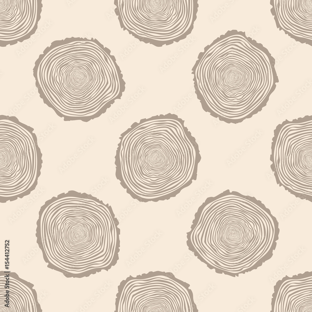 Tree Rings Seamless Vector Pattern. Saw cut tree trunk background. Vector Illustration. Tree Rings Seamless Vector Pattern. Saw cut tree trunk background. Vector Illustration.