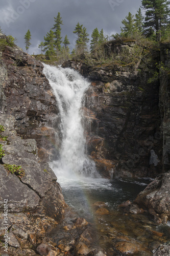 Waterfall in the mountains of Khamar-Daban