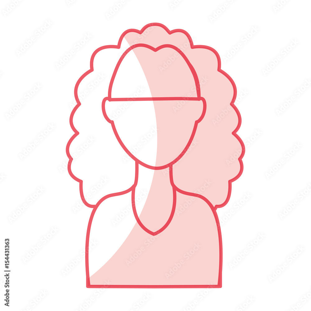 Obraz premium young woman avatar character vector illustration design