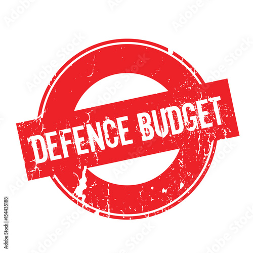 Defence Budget rubber stamp. Grunge design with dust scratches. Effects can be easily removed for a clean, crisp look. Color is easily changed.