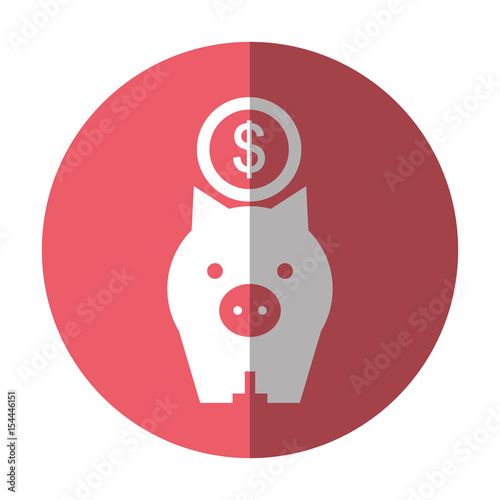 piggy savings isolated icon vector illustration design © Gstudio