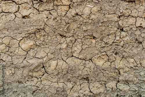 Crack dry soil