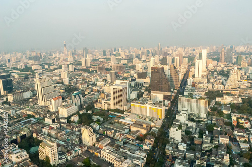 Bangkok city view  from above © sapgreen