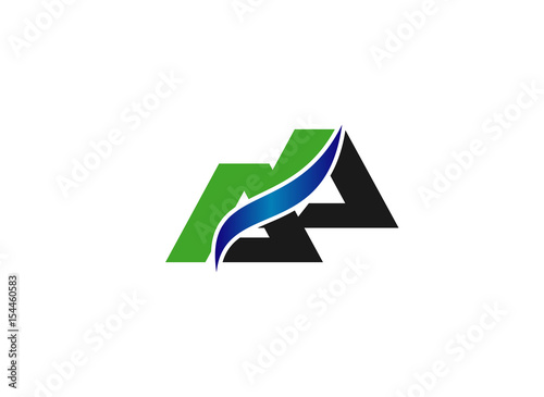 AA company group linked letter logo
