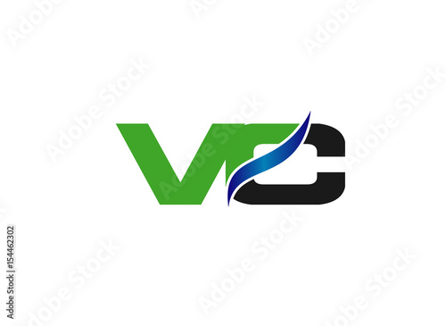 
Letter V and C logo vector
