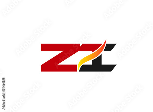 Wallpaper Mural ZI company linked letter logo
 Torontodigital.ca