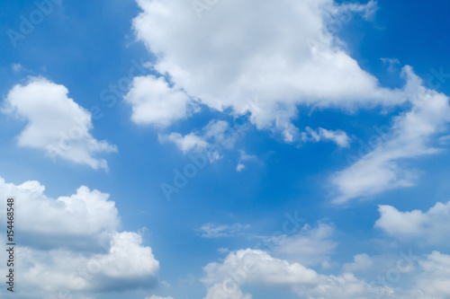 dramatic abstract clouds over the blue sky background © kithanet