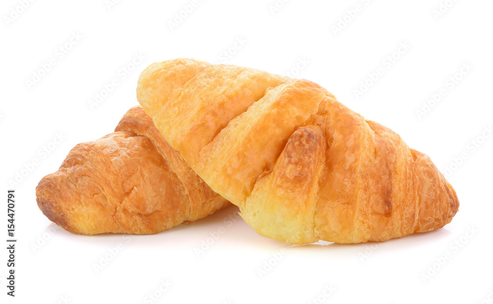 croissant isolated on white background.