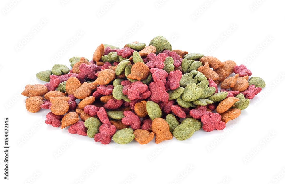dry dog food isolated on white background dry dog food isolated on white background