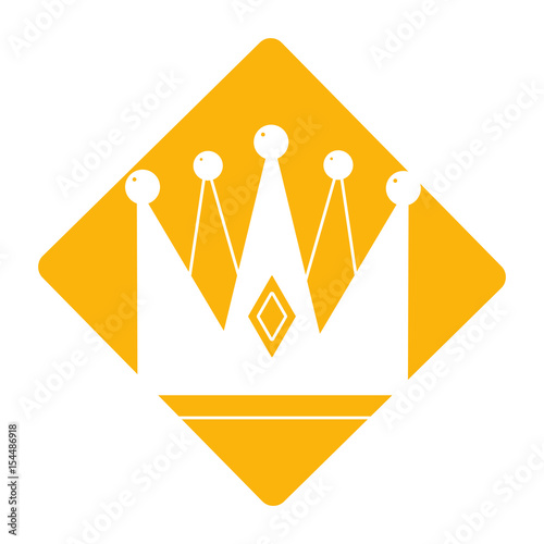 label nice crown of king to glory and pawer