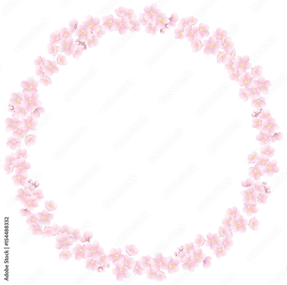 桜の輪 背景素材 桜の輪 背景素材
