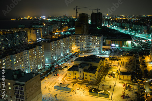 Sleeping areas of night Khabarovsk