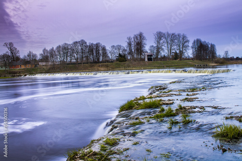 Ventas rumba-Widest waterfall in Europe placed in Kuldiga Latvia.