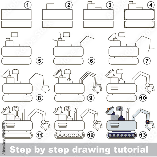 Drawing tutorial for preschool children.