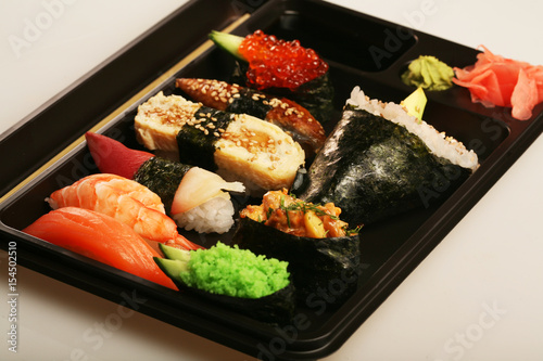   japanese traditional sushi set