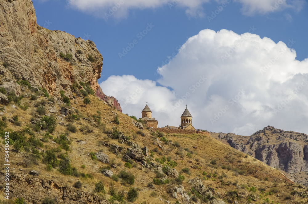 Medieval Noravank monastery complex in Amaghu valley, Armenia