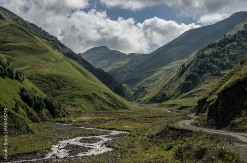 Caucasus mountains, canyon of Argun. Road to Shatili , Georgia, Europe