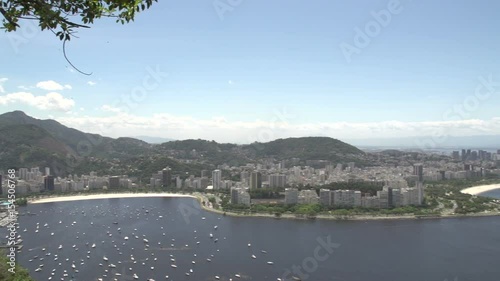 Overview from above the Sugarleaf Mountain,  panshot, Rio de Janeiro photo