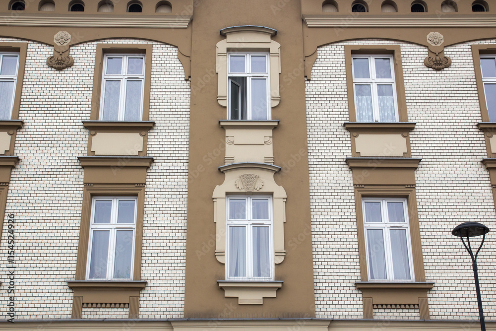 Facade of house with Windows