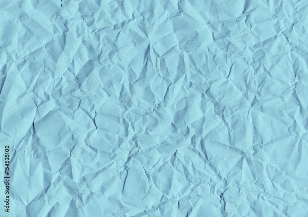 Obraz premium Blue crumpled paper