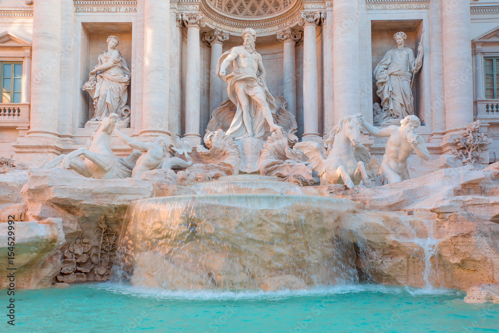 Trevi Fountain (Fontana di Trevi) in Rome, Italy. Trevi Fountain (Fontana di Trevi) in Rome, Italy.