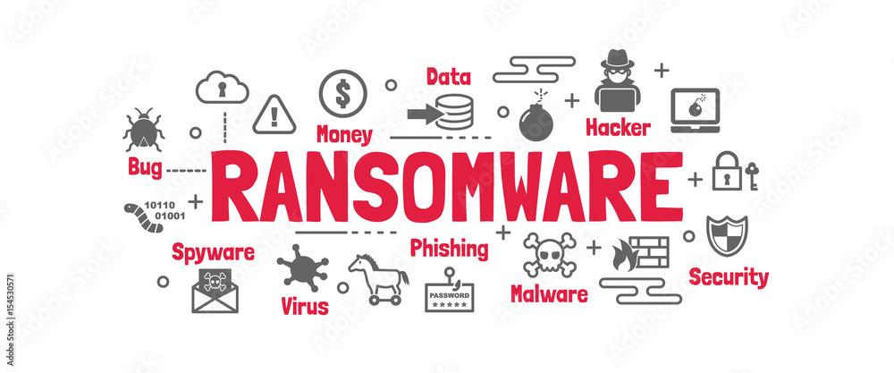 ransomware vector banner ransomware vector banner