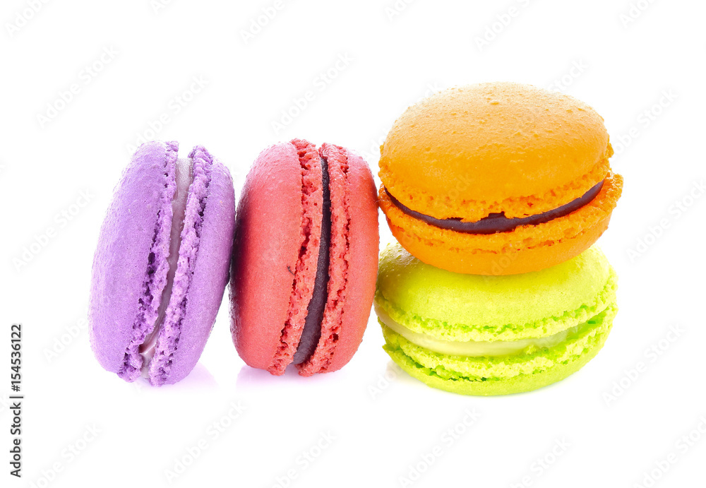 Macaroons on white background Macaroons on white background