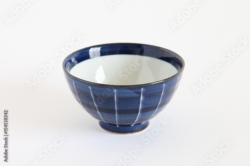 Japanese Pottery - Rice Bowl Navy